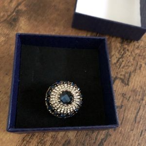 ⚡️NWOT Blue/gold Art Deco Ring.